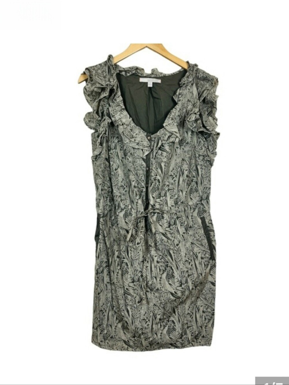 BANANA REPUBLIC HERITAGE Floral Silk Blend Drawstring Pocket Dress 12